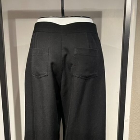 Women’s Black Dress Pants By Clara Sun Woo Wide Leg Zipper Fly - Picture 1 of 12